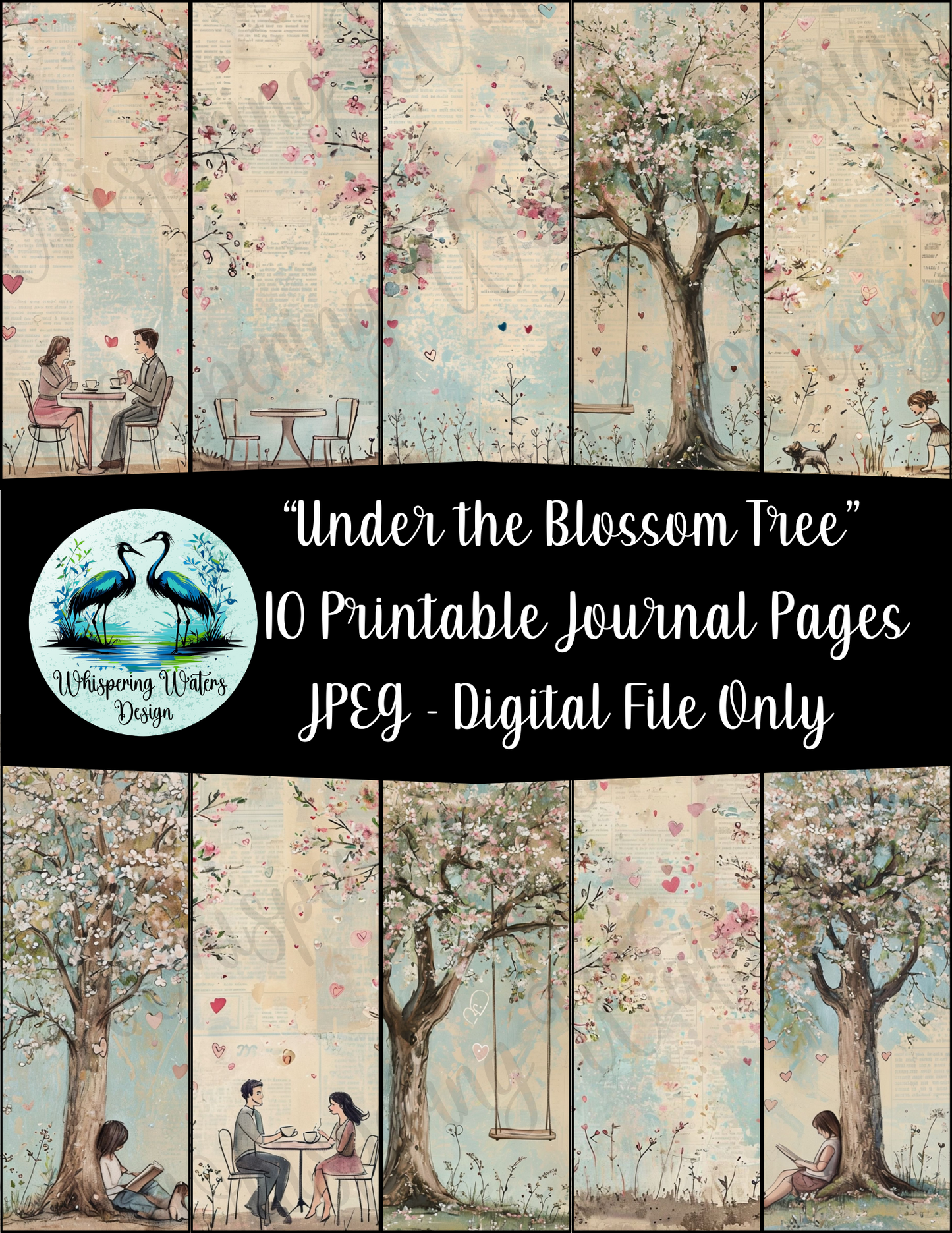 "Under the Blossom Tree" Printable Journal Pages